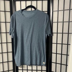 Vuori Men's Heathered Blue Short Sleeve Tee